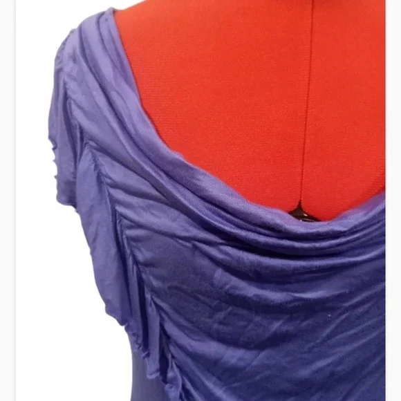 Banana Republic Purple Swoopneck - Picture 6 of 8